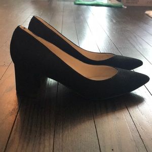 Marc Fisher Black Suede Pumps